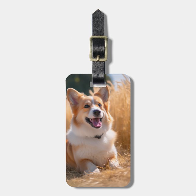 Custom Pet Photo Luggage Tag (Front Vertical)
