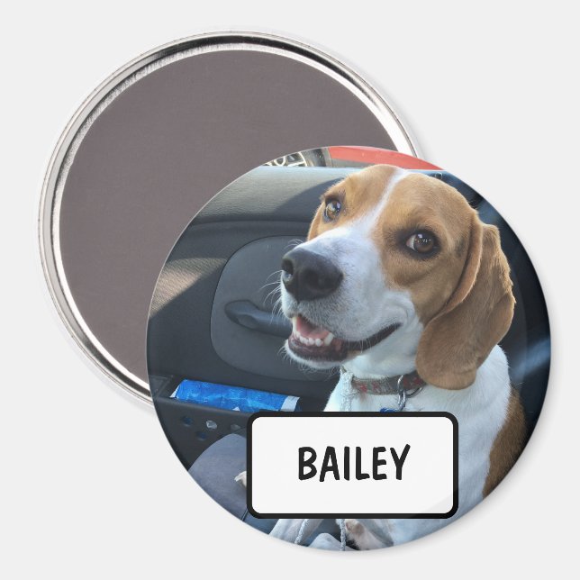 Custom Pet Photo Magnet (Front/Back)