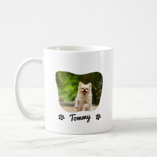 Custom Pet Photo Mug with Name & Modern Typography