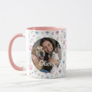 Custom Pet Photo & Name Mug Gift for Pet Lovers