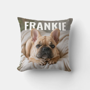 Custom Pet Photo Name PhotoPop Template Cushion