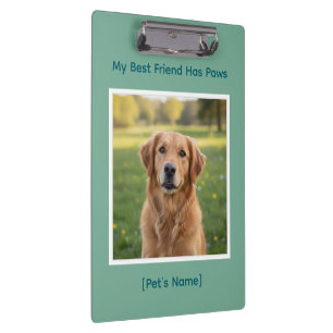 Custom Pet Photo & Name, school & work Clipboard