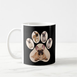 Custom Pet Photo Paw Print Collage Drinkware Coffee Mug