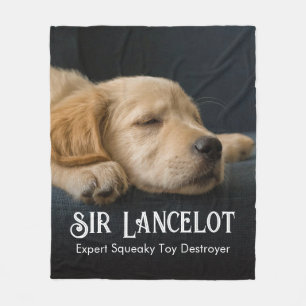 Custom Pet Photo Personalised Fleece Blanket