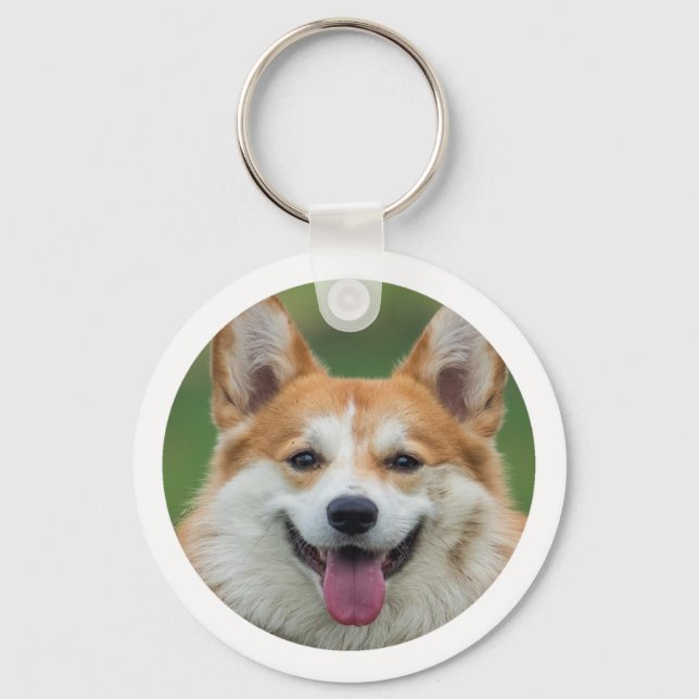 Custom Pet Photo Personalised  Key Ring (Front)