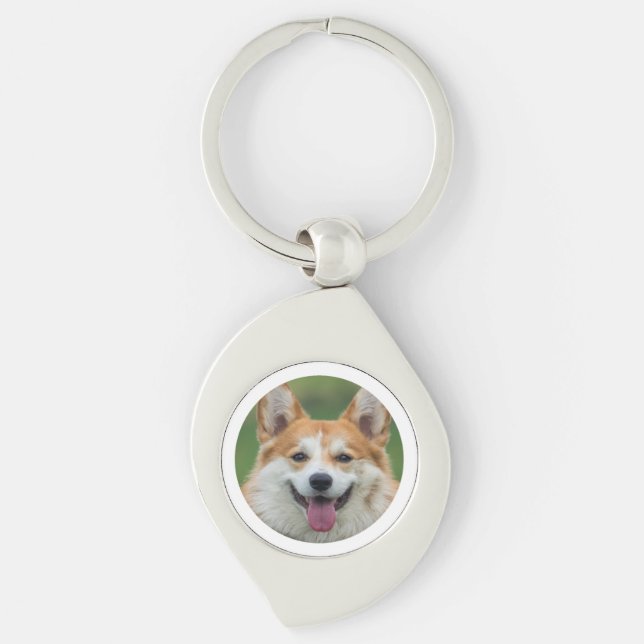 Custom Pet Photo Personalised  Key Ring (Front)