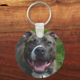 Custom Pet Photo Proud Dog Mom Key Ring