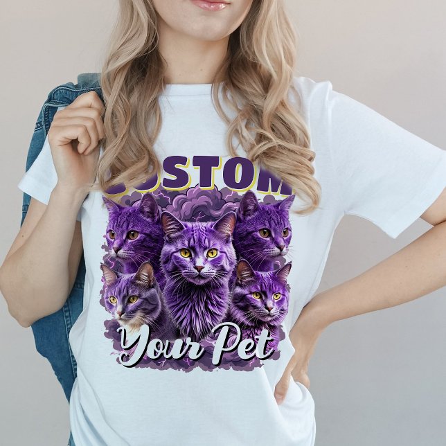 Custom Pet Photo T-Shirt – Personalised Cat Gift (Creator Uploaded)