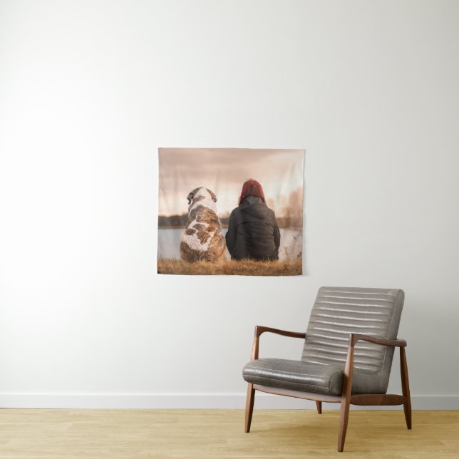 Custom Pet Photo Tapestry (In Situ (Horizontal))