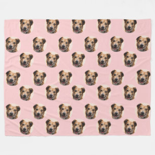 Custom Pet Photo Throw Blanket