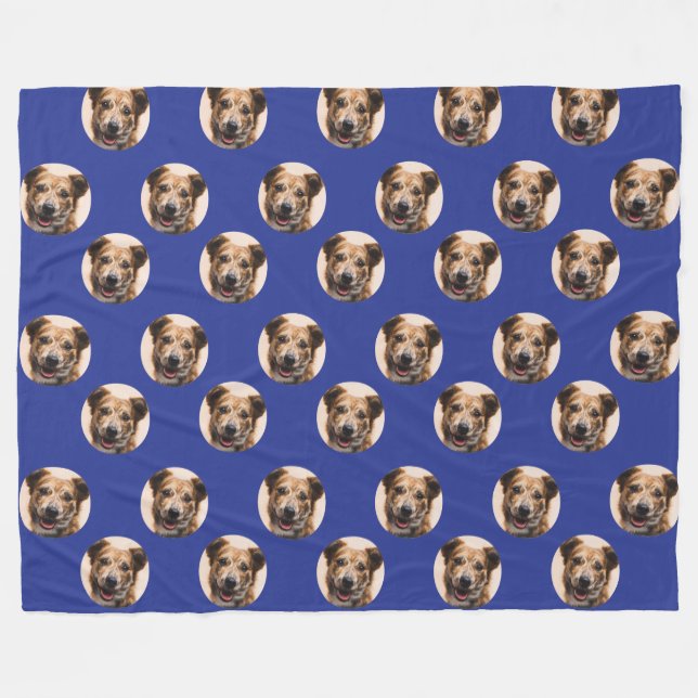 Custom Pet Photo Throw Blanket (Front (Horizontal))