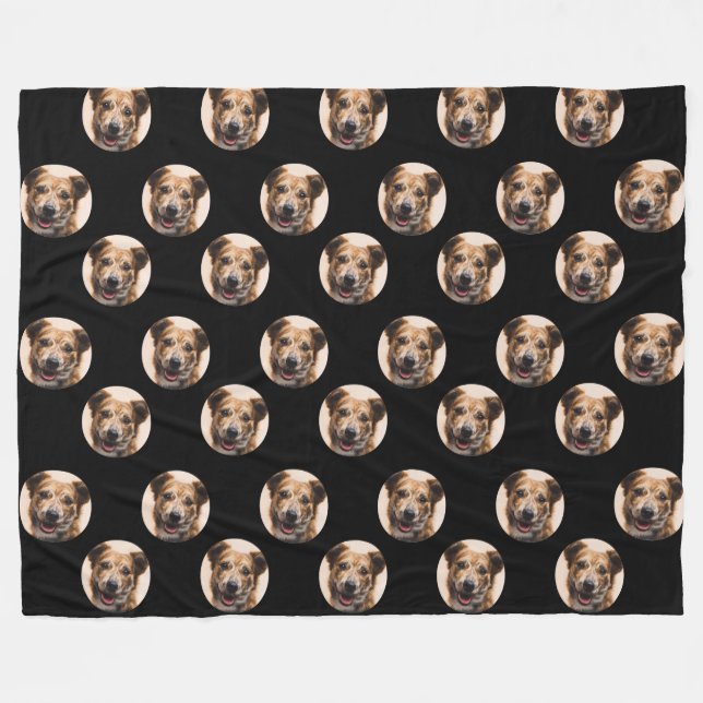 Custom Pet Photo Throw Blanket (Front (Horizontal))