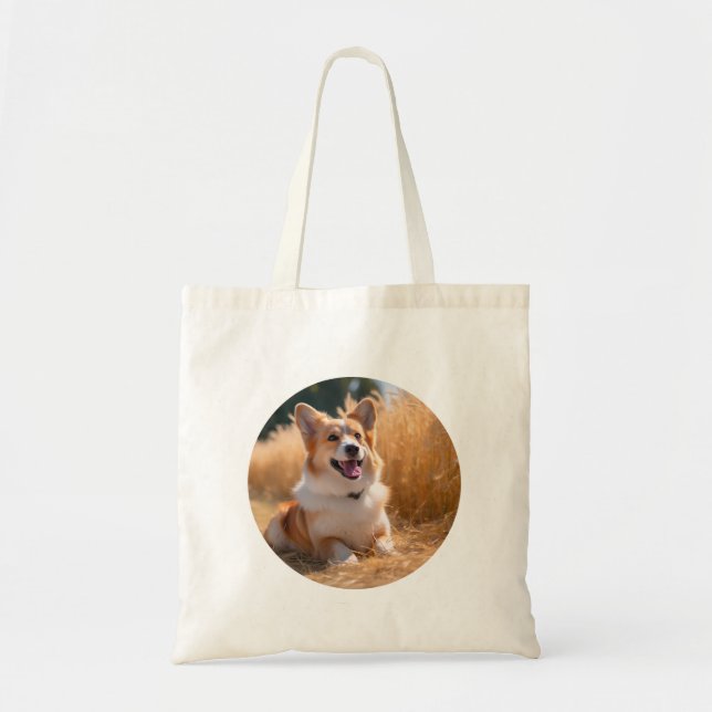 Custom Pet Photo Tote Bag (Front)