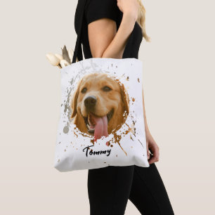 Custom Pet Photo Tote — Personalized Double-Sided 