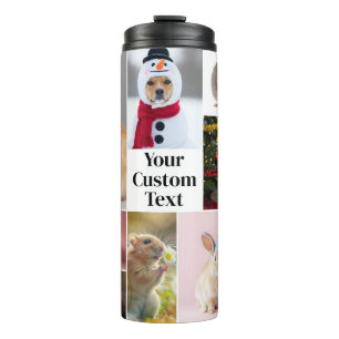 Custom Pet Photo Tumbler Add Photos & Text