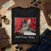 Custom Pet Photo With Funny Text Personalised Cat