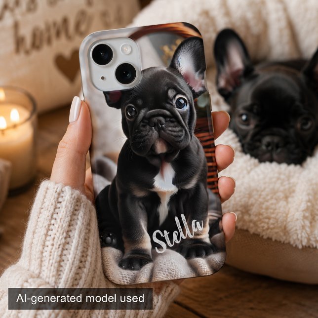 Custom Pet Photo with Personalised Name Case-Mate iPhone Case (Creator Uploaded)