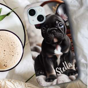 Custom Pet Photo with Personalised Name iPhone 15 Case