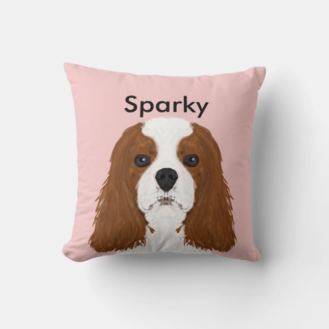 Custom Pet Pillow Cavalier King Charles Spaniel (Front)