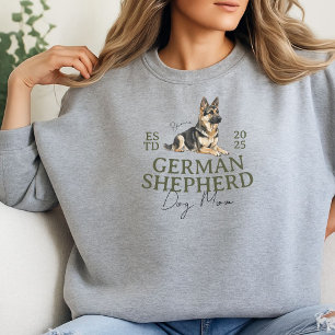 Custom Pet Portrait Dog Mum German Shepherd Sweatshirt