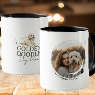 Custom Pet Portrait Dog Mum Golden Doodle Mug