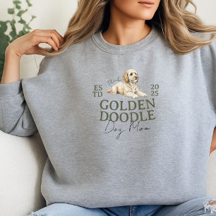 Custom Pet Portrait Dog Mum Golden Doodle Sweatshirt