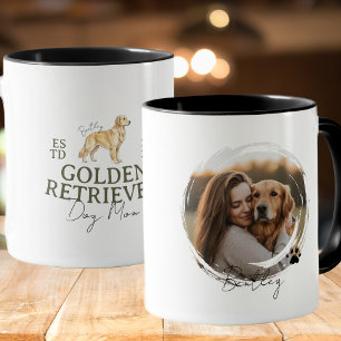 Custom Pet Portrait Dog Mum Golden Retriever Mug