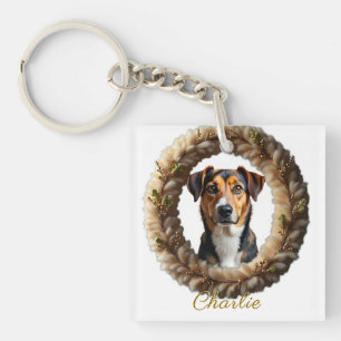 Custom Pet Portrait – Just Upload a Simple Photo Key Ring