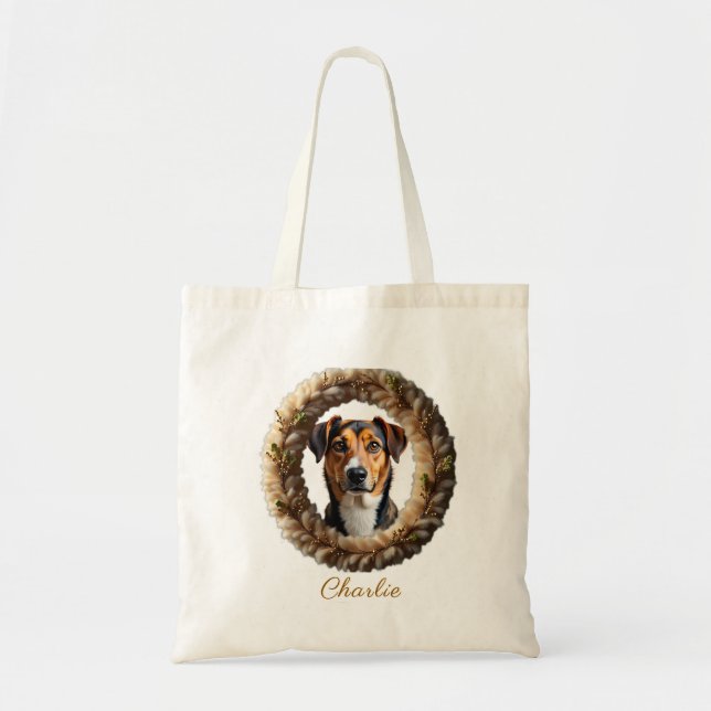 Custom Pet Portrait – Just Upload a Simple Photo Tote Bag (Front)
