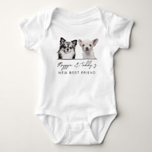 Custom Pet Portrait, Pregnancy Announcement Baby Bodysuit