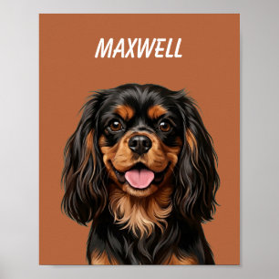 Custom Pet Portraits Using Pet Photo Personalised  Poster