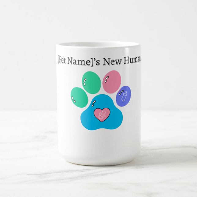 Custom Pet Sibling Baby Bodysuit - New Big Brother Coffee Mug (Center)