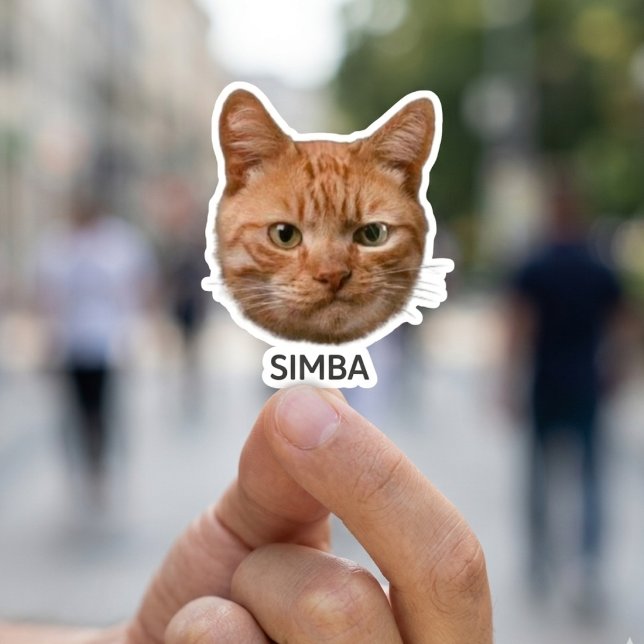 Custom Pet Stickers Dog Cat Photo Decal (Creator Uploaded)