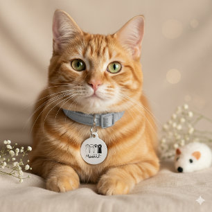 Custom Pet Tag Dog Cat I’m Lost Call My Mom