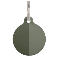 Custom Pet Tag – Moss Green Split Texture