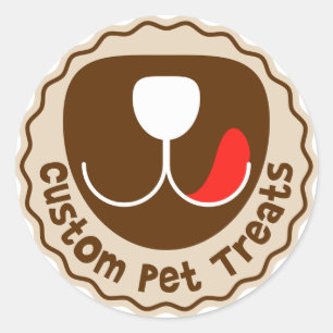 Custom Pet Treats Classic Round Sticker
