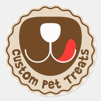 Custom Pet Treats Classic Round Sticker