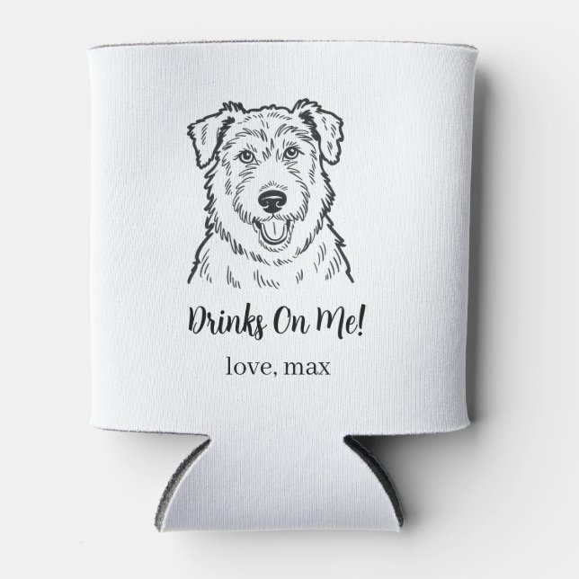 Custom Pet Wedding Can Cooler (Front)