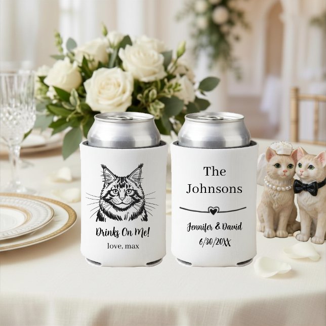 Custom Pet Wedding Can Cooler (Creator Uploaded)