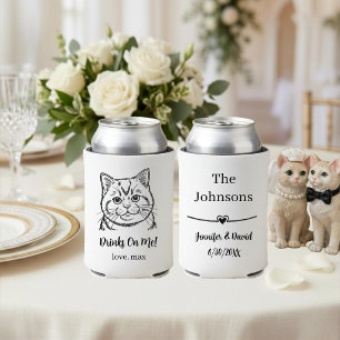 Custom Pet Wedding Can Cooler