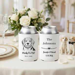 Custom Pet Wedding Can Cooler
