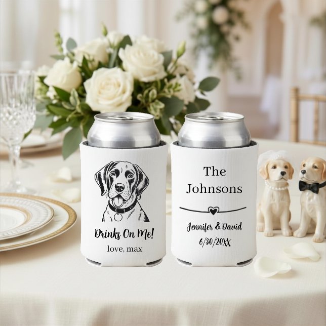 Custom Pet Wedding Can Cooler (Creator Uploaded)