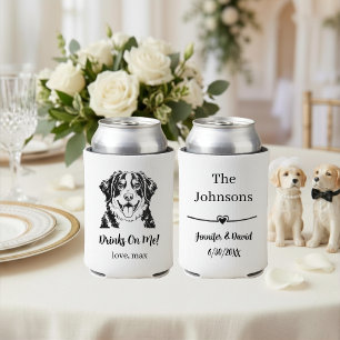 Custom Pet Wedding Can Cooler