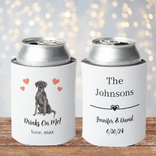 Custom Pet Wedding Can Cooler