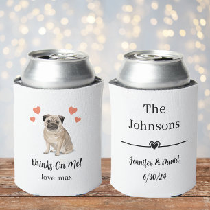 Custom Pet Wedding Can Cooler