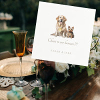 Custom Pet Wedding Cheers to our Humans Cocktail
