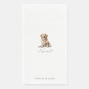 Custom Pet Wedding Guest Napkins