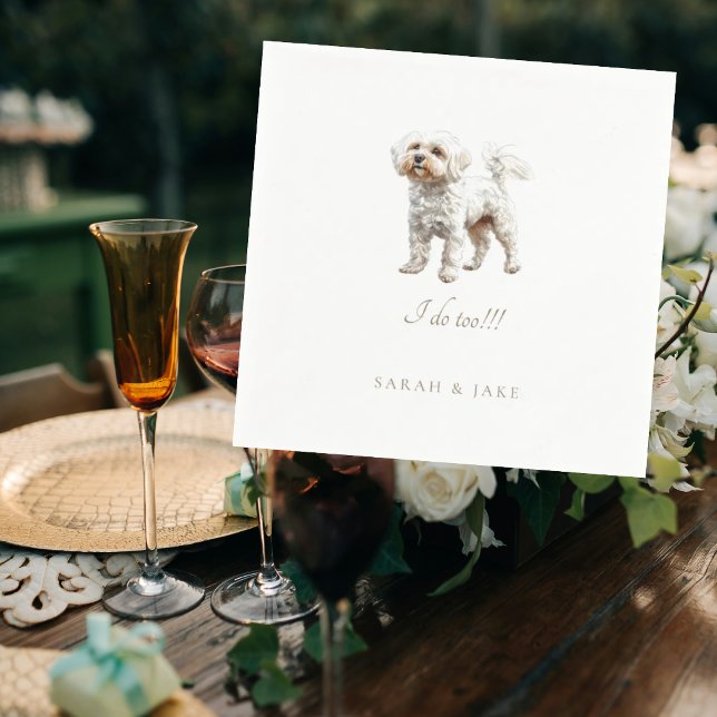 Custom Pet Wedding Napkins III (Creator Uploaded)