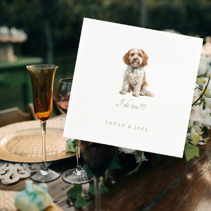 Custom Pet Wedding Napkins IV