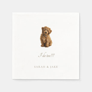Custom Pet Wedding Personalised Napkins
